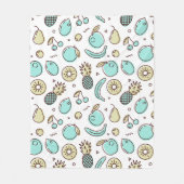Summery Line Trekking van het fruitpatroon Fleece Deken (Voorkant)