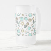 Summery Line Trekking van het fruitpatroon Matglas Bierpul (Voorkant rechts)