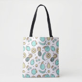 Summery Line Trekking van het fruitpatroon Tote Bag (Voorkant)