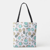 Summery Line Trekking van het fruitpatroon Tote Bag (Achterkant)