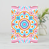 Summery mandala kaart (Staand voorkant)