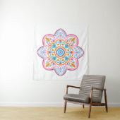 Summery mandala wandkleed (In Situ (horizontaal))