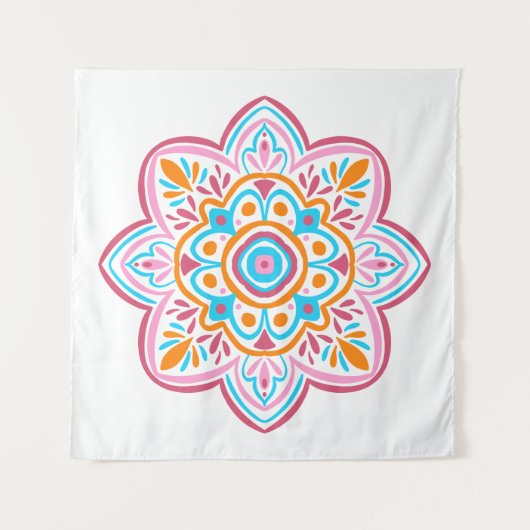 Summery mandala wandkleed (Voorkant)