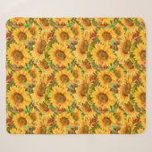 Summery Sunflower Sherpa Blanket Deken (Voorkant (horizontaal))