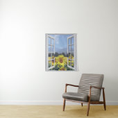Summery Sunflower Wall Hanging Wandkleed (In situ)