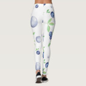 Summery Waterverf Blueberry Leggings (Achterkant)