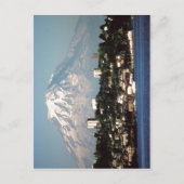Summiere berg Rainier over Tacoma, Washington, VS Briefkaart (Voorkant)