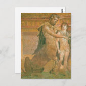 Summiere Chiron instrueert jong Achilles centrum Briefkaart (Voorkant / Achterkant)