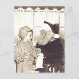 Summiere Circa 1956 van de Kerstman van het Feestdagenkaart