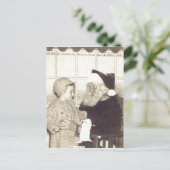 Summiere Circa 1956 van de Kerstman van het Feestdagenkaart (Staand voorkant)