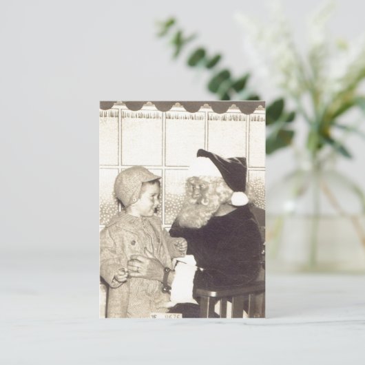 Summiere Circa 1956 van de Kerstman van het Feestdagenkaart (Staand voorkant)