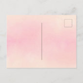 Summiere floralen koraalperappel briefkaart (Achterkant)