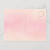 Summiere floralen koraalperappel briefkaart (Achterkant)