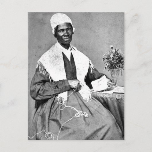 Summiere kaart bij bezoek van Sojourner Truth , 18 (Voorkant)