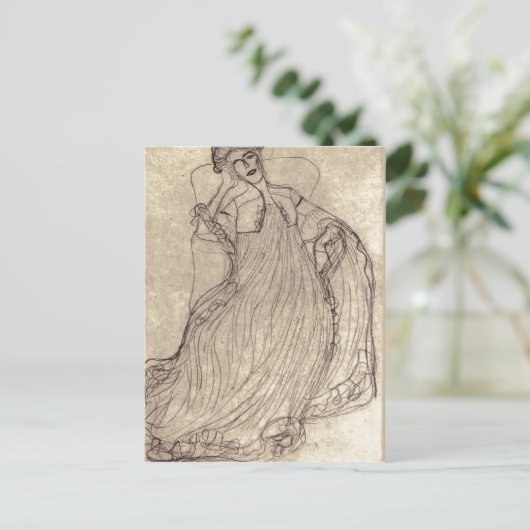 Summiere Klimt, Gustav Studie f?r das Gem?lde Bild Briefkaart (Staand voorkant)