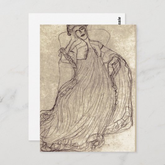 Summiere Klimt, Gustav Studie f?r das Gem?lde Bild Briefkaart (Voorkant / Achterkant)
