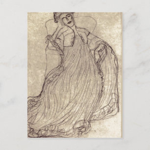 Summiere Klimt, Gustav Studie f?r das Gem?lde Bild Briefkaart