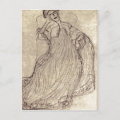 Summiere Klimt, Gustav Studie f?r das Gem?lde Bild Briefkaart (Voorkant)