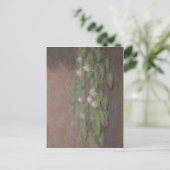 Summiere monet, dichtslibben van waterlelie, één v briefkaart (Staand voorkant)