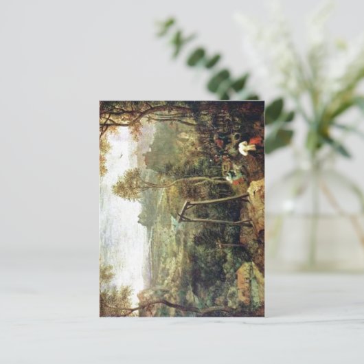 Summiere Pieter Bruegel bij ouderen: De Magpie op  Briefkaart (Staand voorkant)