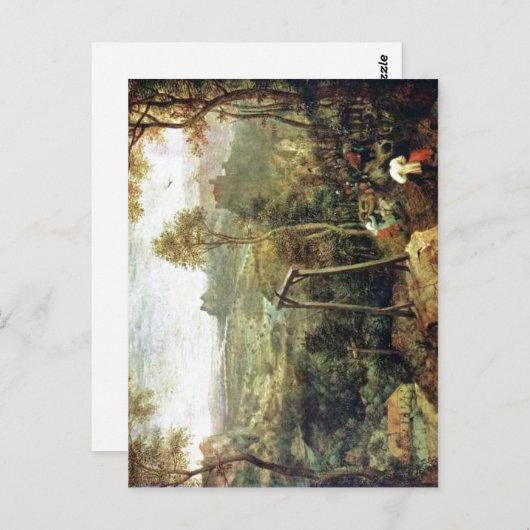 Summiere Pieter Bruegel bij ouderen: De Magpie op  Briefkaart (Voorkant / Achterkant)