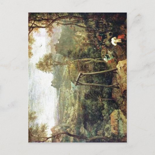 Summiere Pieter Bruegel bij ouderen: De Magpie op Briefkaart (Voorkant)