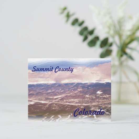 Summit County Colorado briefkaart (Staand voorkant)