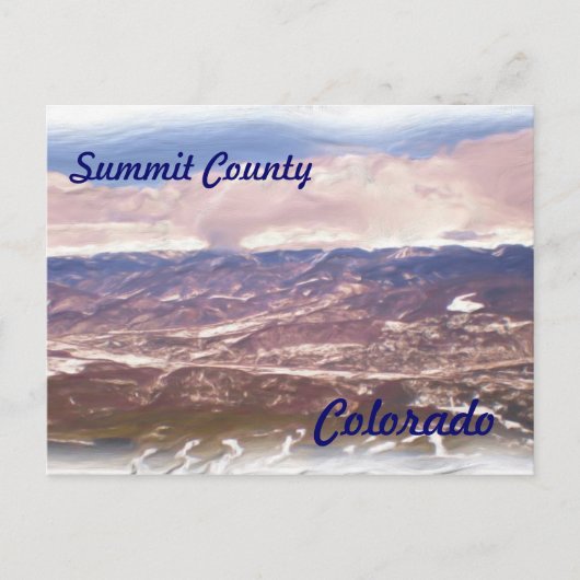 Summit County Colorado briefkaart (Voorkant)