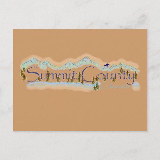 Summit County Colorado briefkaart (Voorkant)