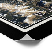 Summit County en Breckenridge Colorado Satellite Poster (Hoek)