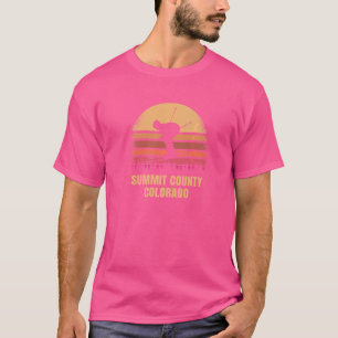 Summit County Skiing Colorado Skier Rocky T-shirt