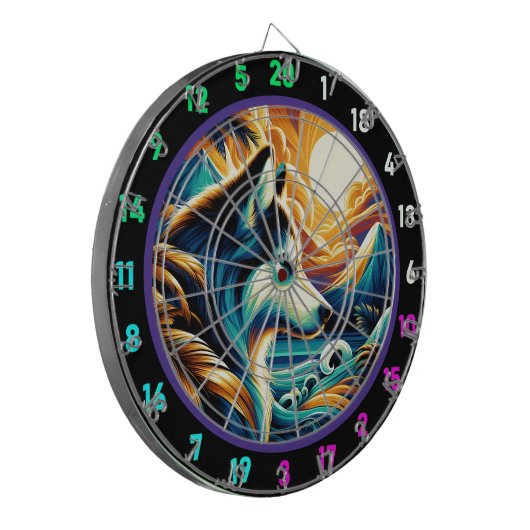 Summit Husky Wilderness Wall accent Dartbord (Voorkant Links)