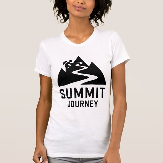 Summit Journey Bergbeklimmer Design T-shirt (Voorkant)