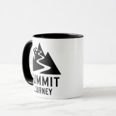 Summit Journey Mountain Climber Design Mok (Voorkant links)