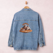 Summit Mountain Adventure Natuurliefhebber Grafisc Denim Jacket (Hangar)