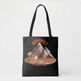 Summit Mountain Adventure Natuurliefhebber Touwzak Tote Bag