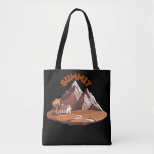 Summit Mountain Adventure Natuurliefhebber Touwzak Tote Bag