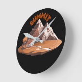 Summit Mountain Adventure Ronde Wandklok (Hoek)