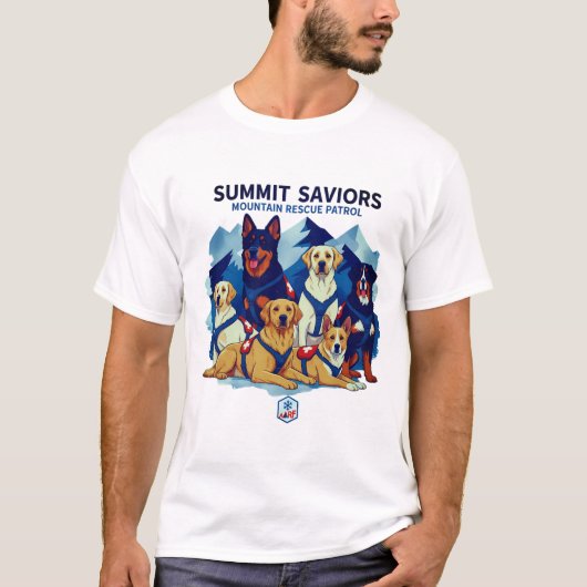 Summit Saviors Mountain Rescue Dog T-shirt (Voorkant)