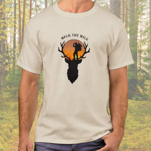 Summit Seeker Walk the Wild Hiking Mannen T-shirt