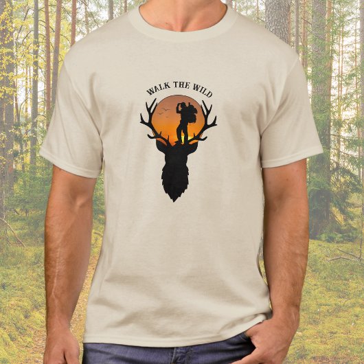 Summit Seeker Walk the Wild Hiking Mannen T-shirt