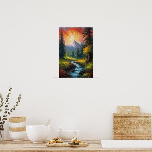 Summit Serenade, Sunset's Dance Poster (Keuken)