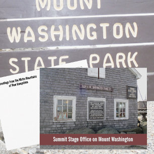 Summit Stage Office Mount Washington Fotografisch Briefkaart