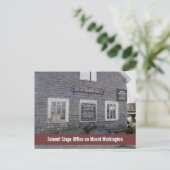 Summit Stage Office Mount Washington Photographic Briefkaart (Staand voorkant)