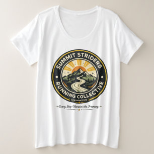 Summit Striders Vintage Trail Running Badge T-shir Grote Maat T-shirt