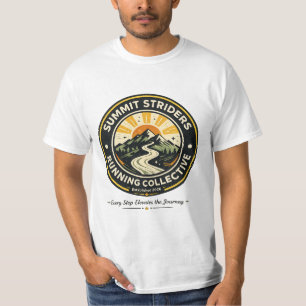 Summit Striders Vintage Trail Running Badge T-shir T-shirt
