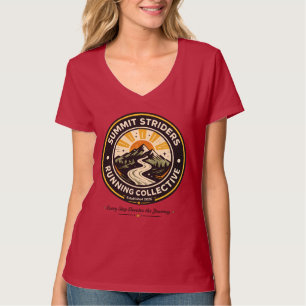 Summit Striders Vintage Trail Running Badge T-shir T-shirt