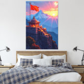 Summit Temple Canvas Afdruk (Insitu (Slaapkamer))