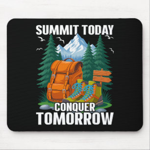 Summit Today - Bergbeklimmer Wandelaar  Muismat