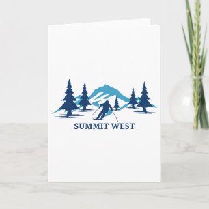 Summit West Washington Ski Resort Skien Skiër Kaart
